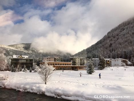 Postcard Davos Platz