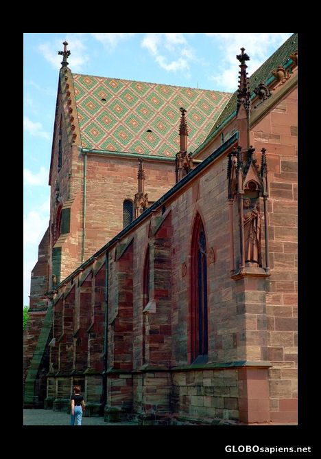 Postcard Basel Cathedral, Switzerland