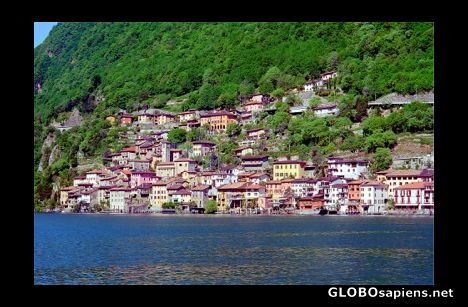 Postcard Gandria village, Switzerland