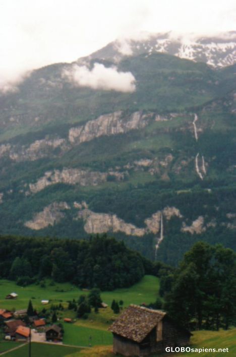 Postcard On the way to Interlaken