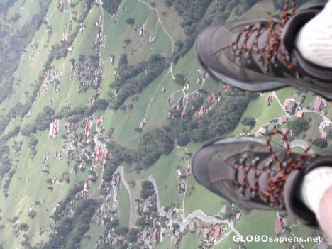 Postcard An ariel view of Grindelwald