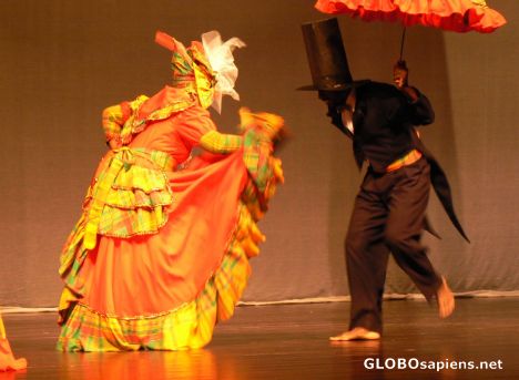 Postcard Enjoying dance of the Caribbean