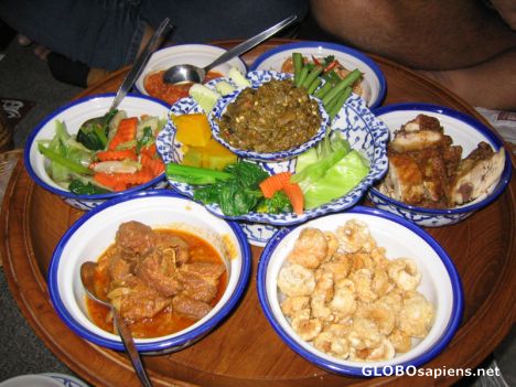 Postcard Traditional Khantok Dinner
