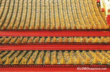 Postcard Detail of the roof