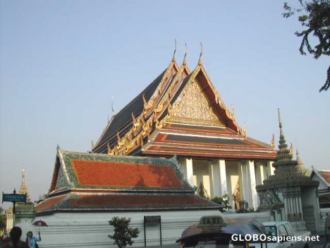 Postcard Templr of Reclining Buddha-Bangkok