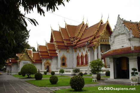 Postcard Wat Benchamabophit - Marble Temple