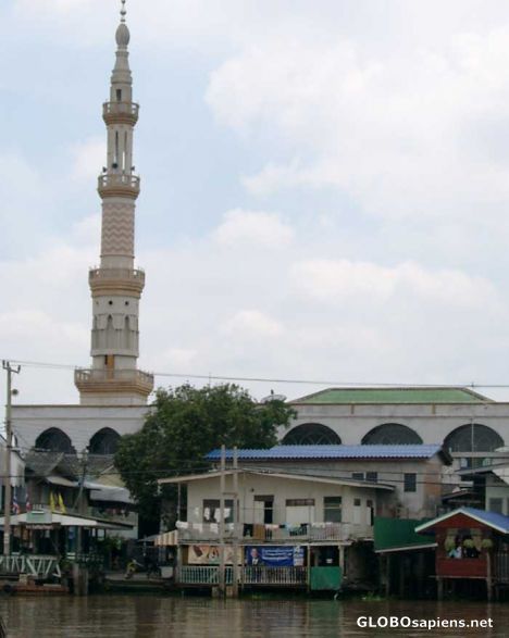 Postcard A mosque on Koh Kret Island.