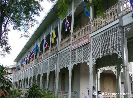 Postcard Federal House in Nonthaburi Made from Teak Wood