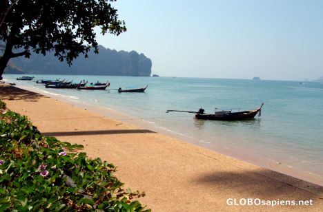Postcard Ao Nang's once full beaches now deserted