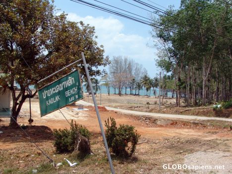 Postcard KaoLak Beach post tsunami