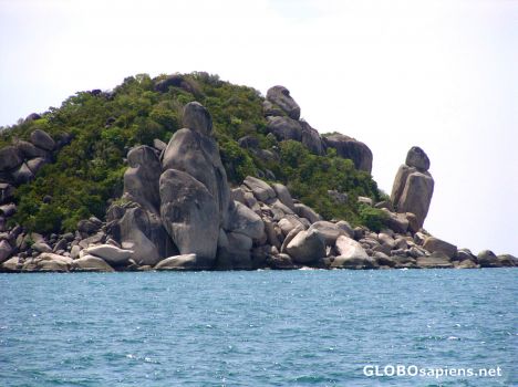 Postcard Grandfather and Grandmother rock