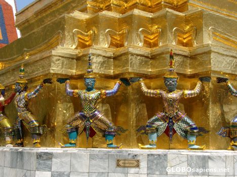 Postcard Ramayana Indian Epic Figurines
