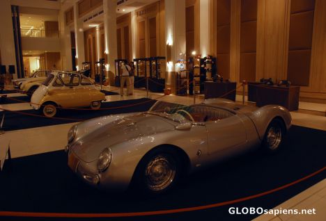Postcard car exhibition