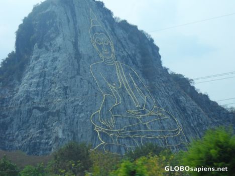 Postcard Buddhia mountain