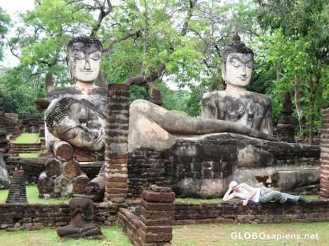 Postcard Reclining Buddha - Khamhaeng Phet (See 2nd)