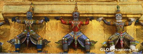 Postcard Panoramic of Demon Warriors