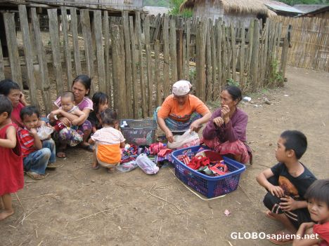 Postcard Lisu Village - saying our Good 