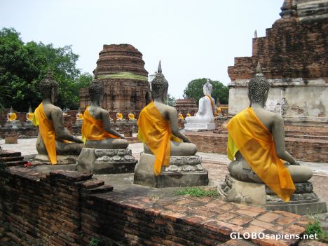Postcard More Buddas as we round the Stupa Corner