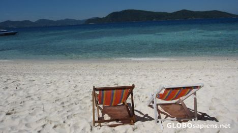 Postcard coral island
