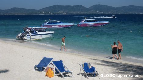 Postcard coral island