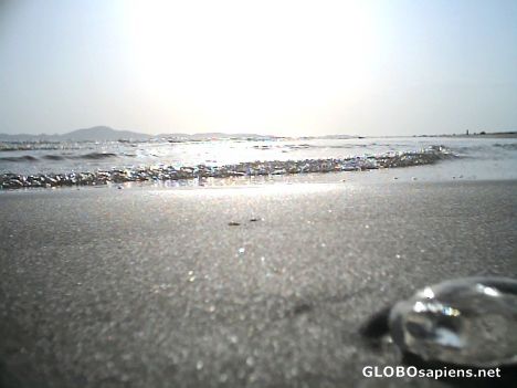 Postcard i found the crystal on the beach