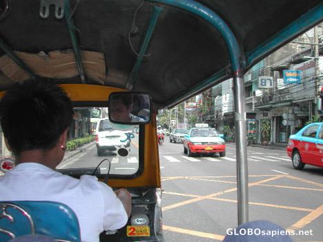 Postcard tuk tuk in Bangkok