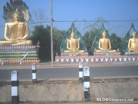 Postcard pregnant buddha