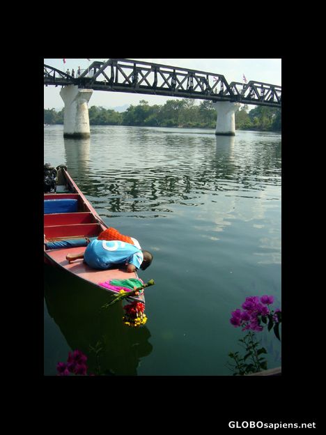 Postcard Kids over the River Kwai