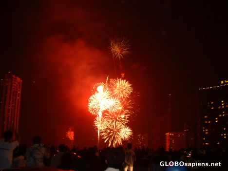 Postcard New Year Fireworks