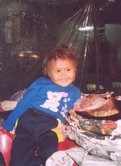 Postcard Cute kid (Hua Hin Night Market)