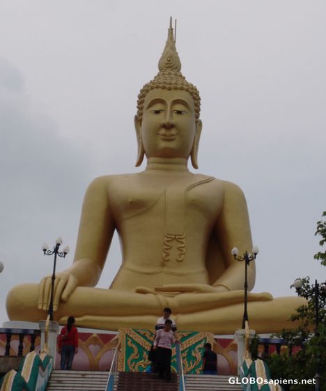 Postcard Big Buddha - is really big!