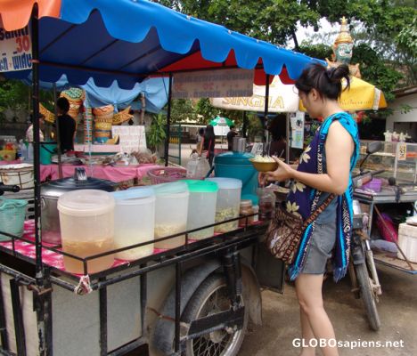 Postcard Eating Roadside