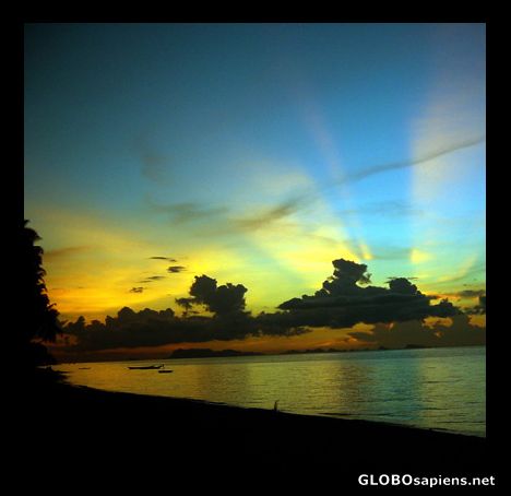 Postcard Sunset from Ban Loma Koh Samui