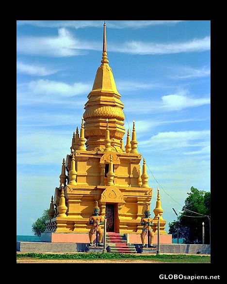 Postcard Laem Sor Pagoda, Koh Samui