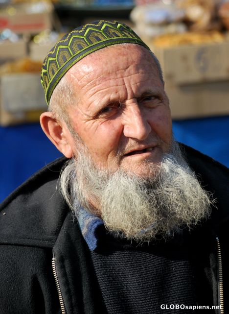 Postcard White beard