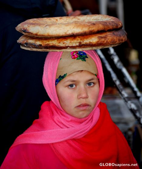 Postcard Selling bread