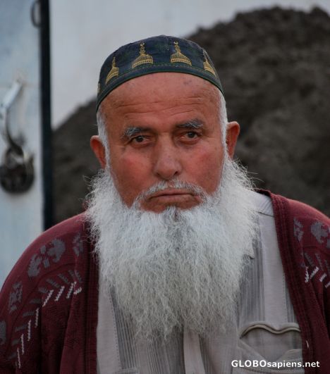 Postcard White beard