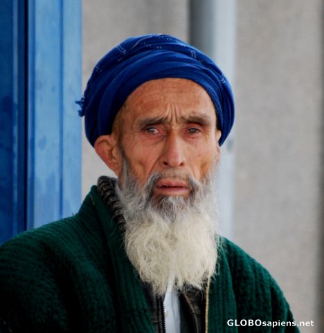 Postcard Old man