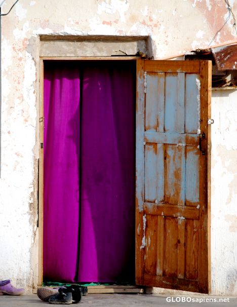 Postcard The door