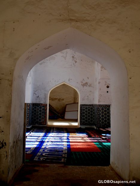 Postcard Inside the mosque