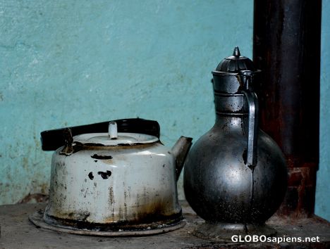 Postcard The tea pots