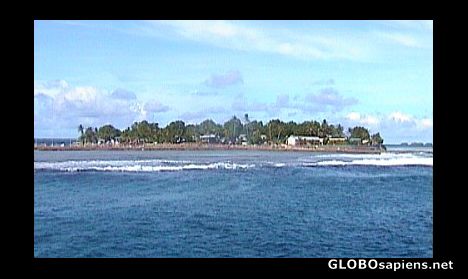 Piece of land in the ocean...