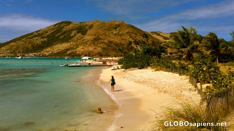 Postcard Tropical St. Martin Beach