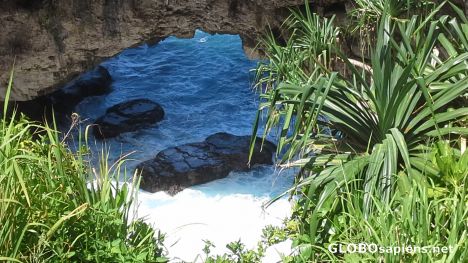 Postcard Natural bridge on Tongatapu