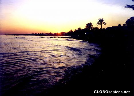 Postcard Island Sunset
