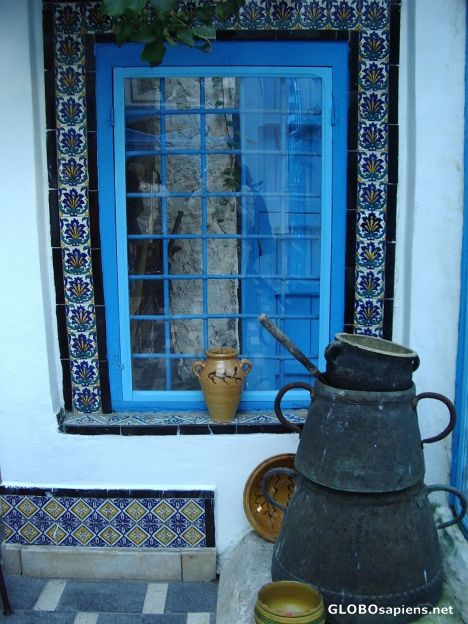 Postcard Blue and white impressions