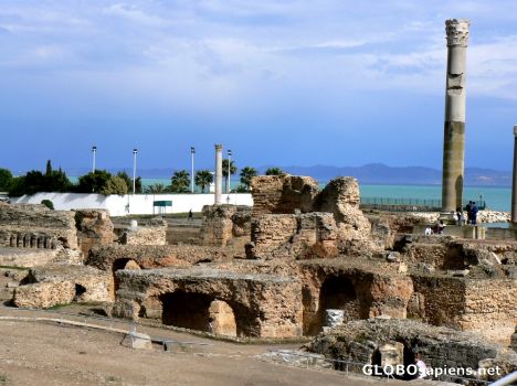 Postcard Roman spa