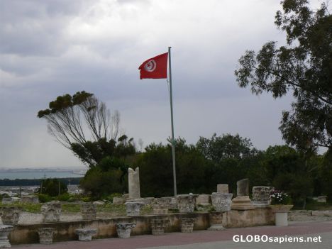 Postcard Tunisia past and present