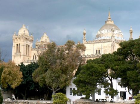 Postcard The cathedral on Byrsa Hill