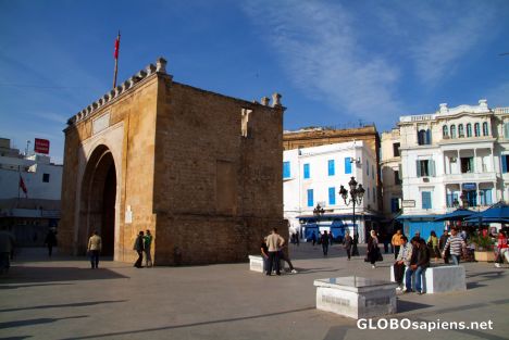 Postcard Tunis (TN) - Bab el Bahr - in the morning